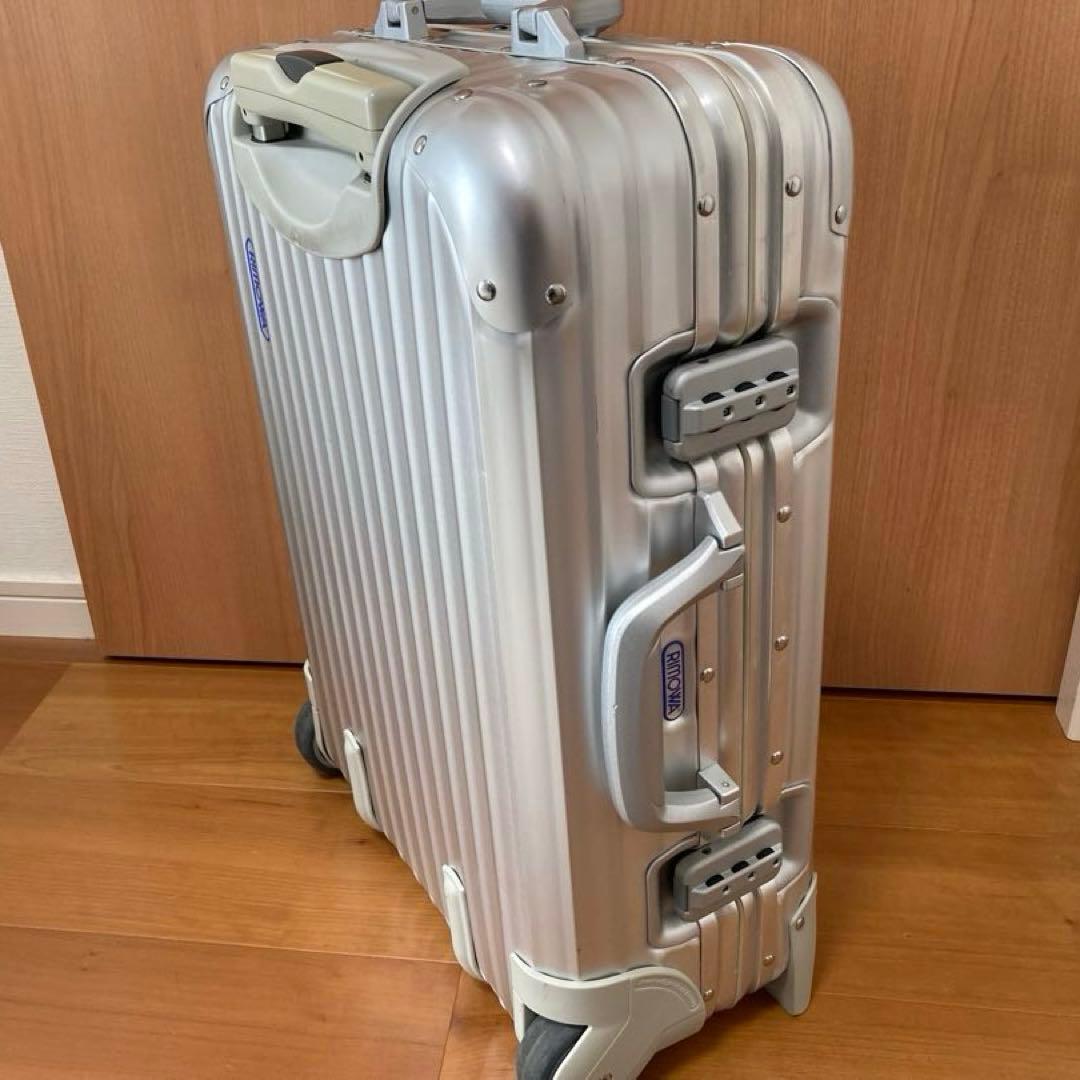 最終値下げ　美品　リモワRIMOWA トパーズTOPAS 32L 青ロゴ　2輪