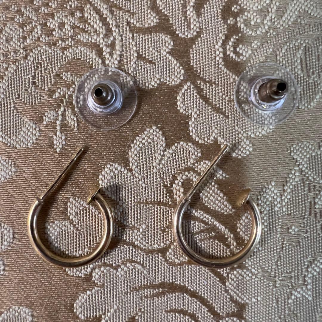 CHANEL ピアス フープピアス ヴィンテージ シャネル CCピアス ゴールド