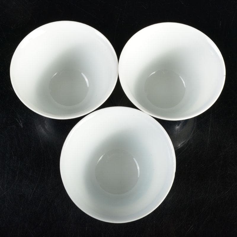 平安　三浦竹泉造　大明成化年製款　染付　煎茶碗　三客　V　R4643