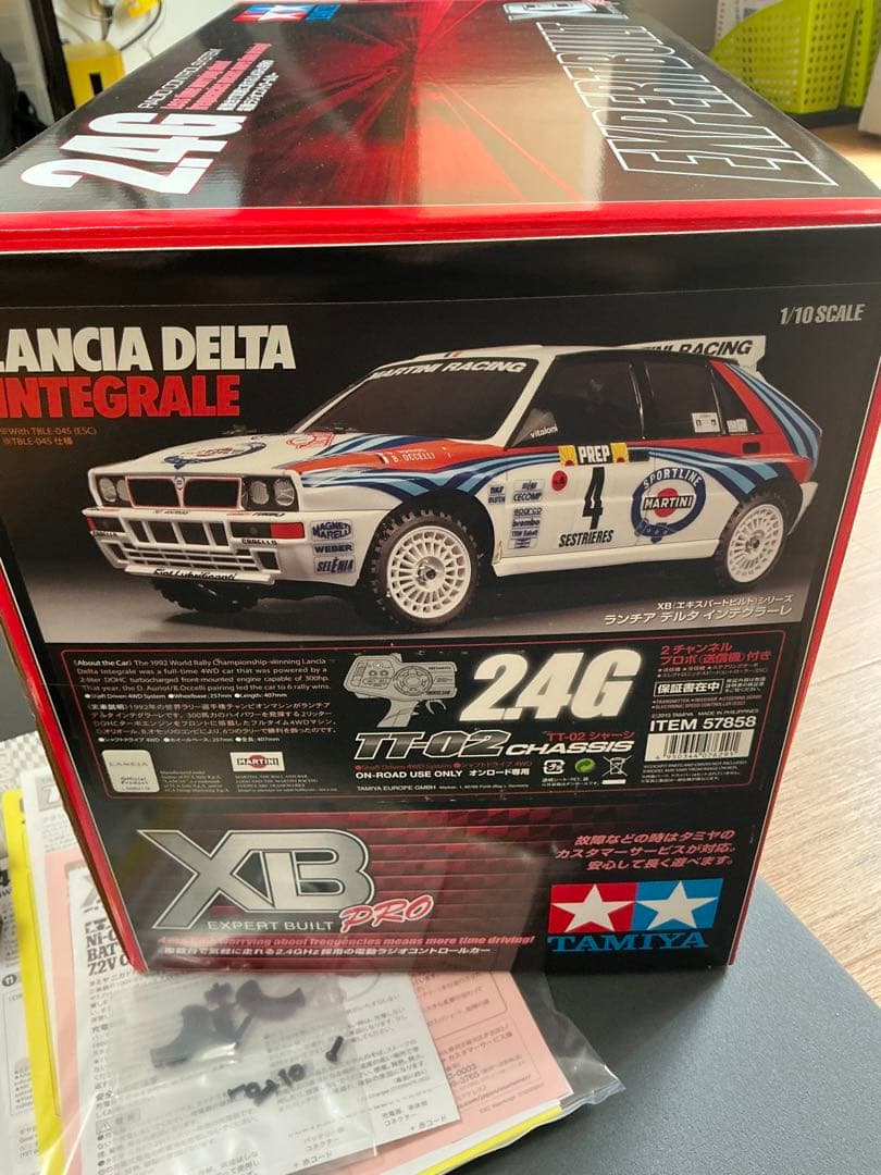 XBランチアデルタ インテグラーレ (TT-02) プロポ付き塗装済み完成モデル