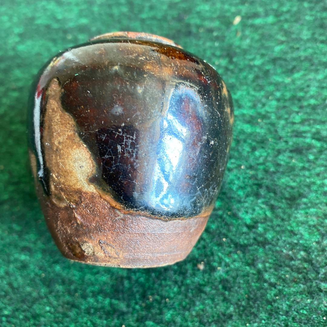 偕楽園焼の茶壷　箱付き