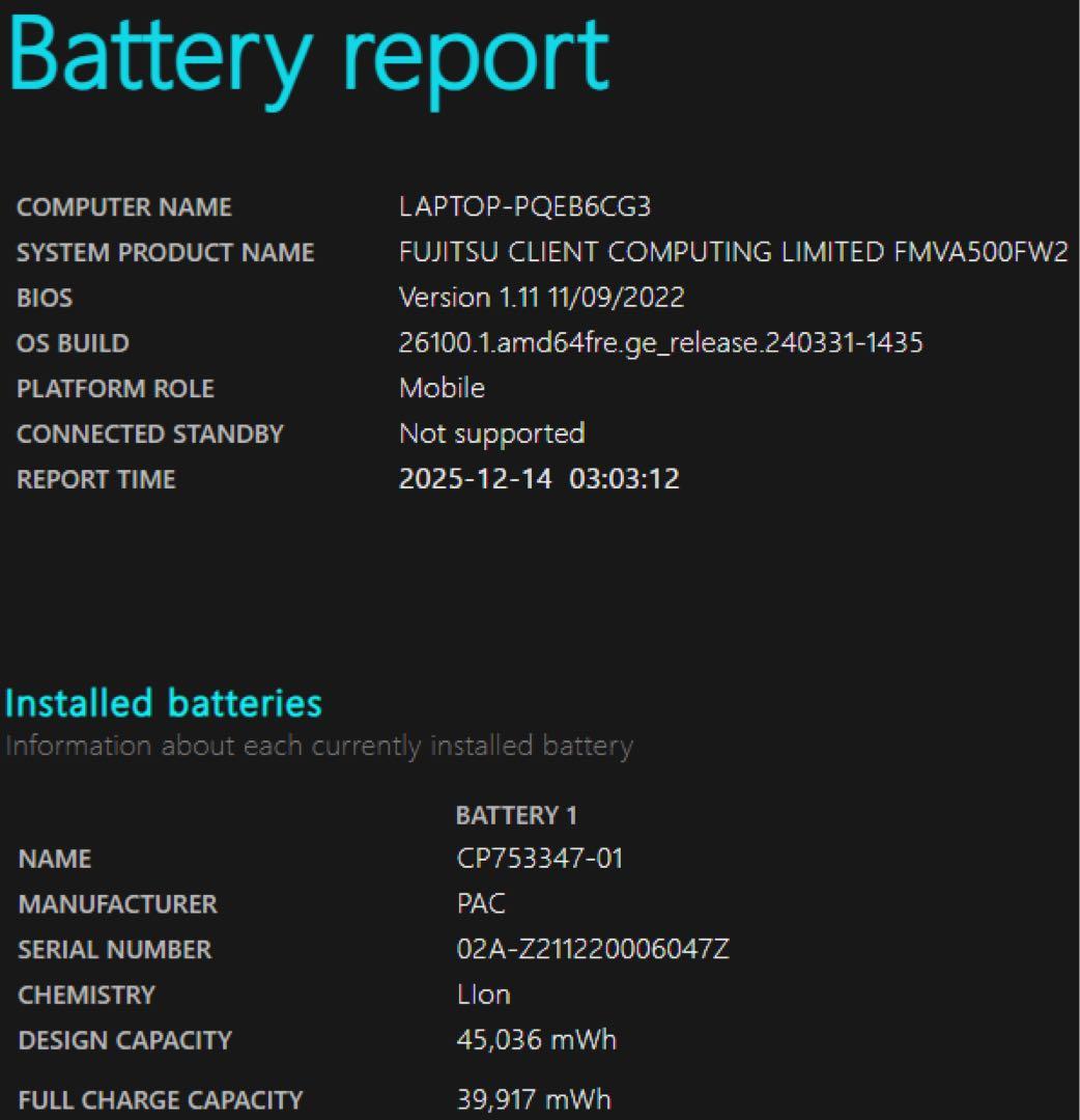 Windowsノート本体 FUJITSU LIFEBOOK AH50/F i7 10510U SSD 2T