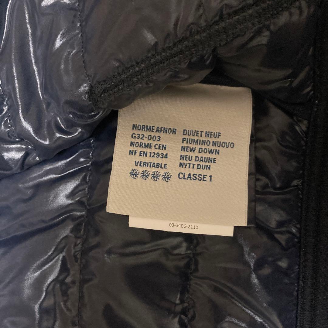 定価14万　MONCLER ネイビー フード付き ダウン　スウェットジャケット