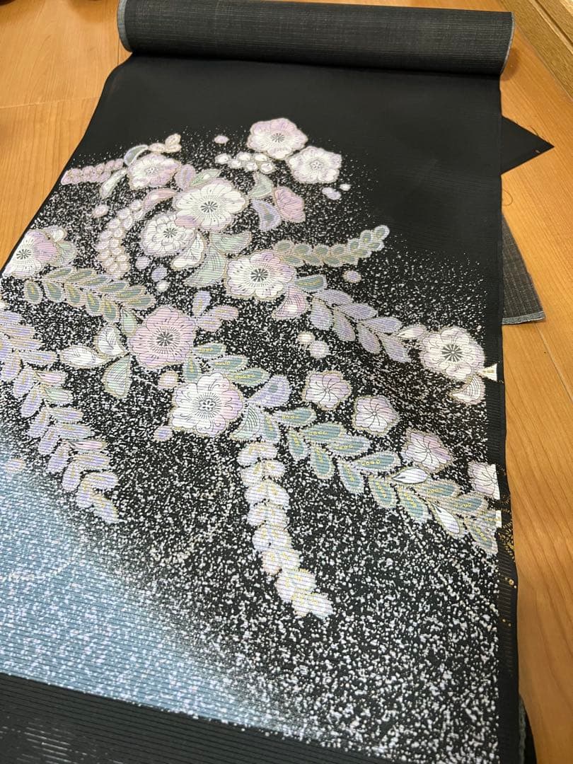 未仕立品 ポリエステル付下げ反物 夏物