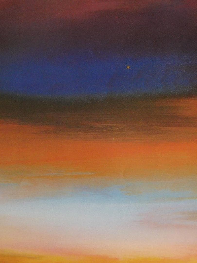 鎮西直秀、【金星のロマン】、希少な額装用画集より、新品額装付、状態良好