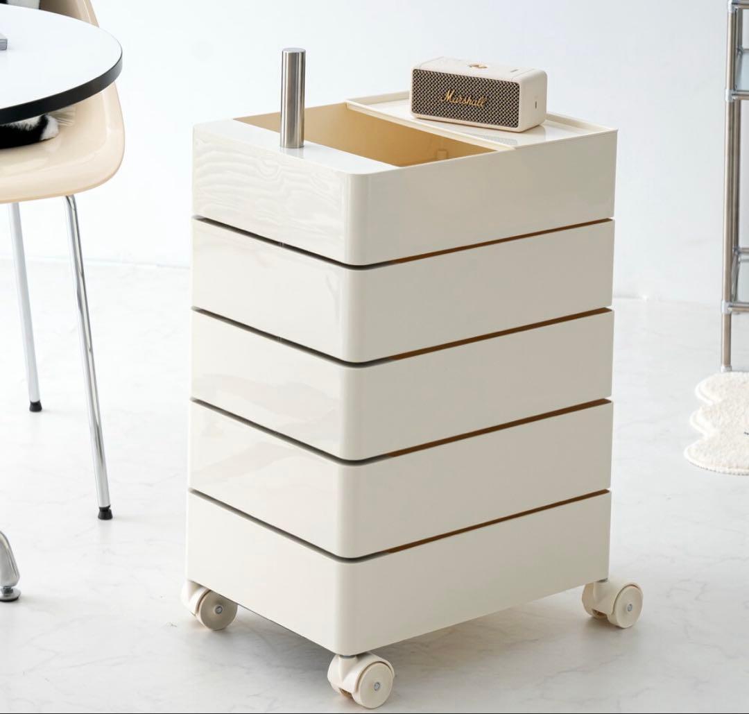 smoo uni キャスター付きワゴン 5段収納