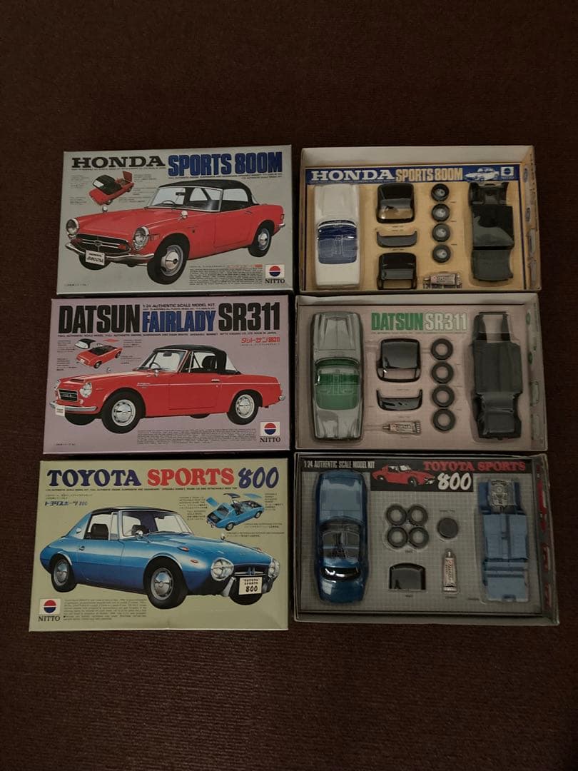 ふくてる日本のクラシックカー プラモデル セット