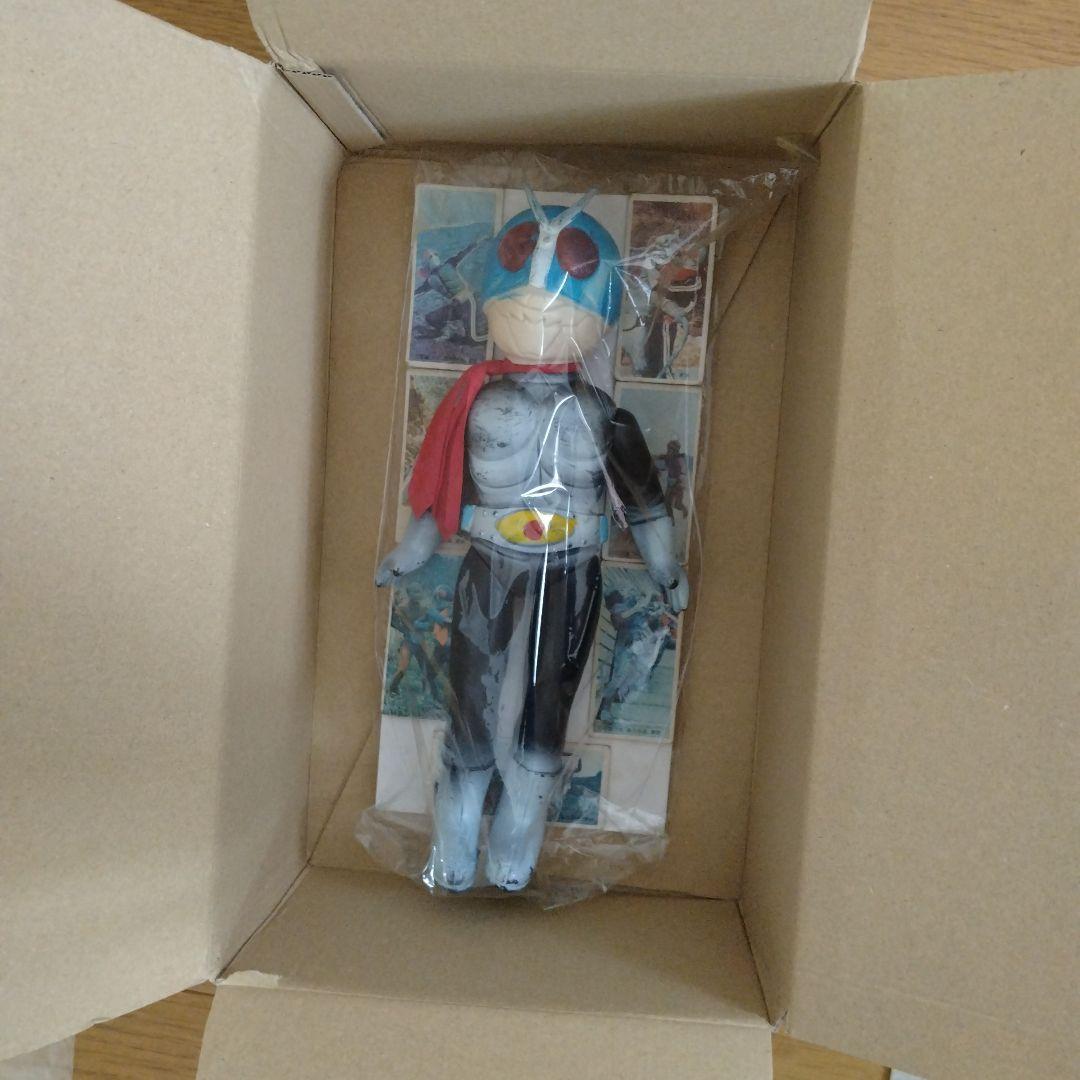 放映当時物　大サイズ　仮面ライダー　昭和レトロ　貴重なブルーマスク　面取れ