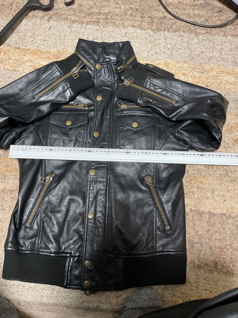 スポーツジャケット　トラッカージャケット　シングルライダース　レザーGジャン