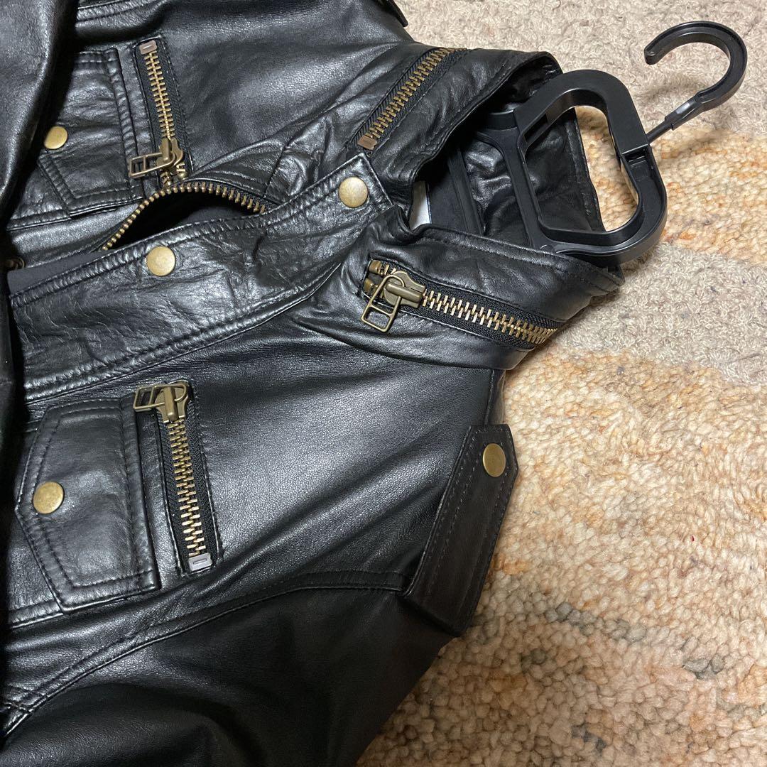 スポーツジャケット　トラッカージャケット　シングルライダース　レザーGジャン