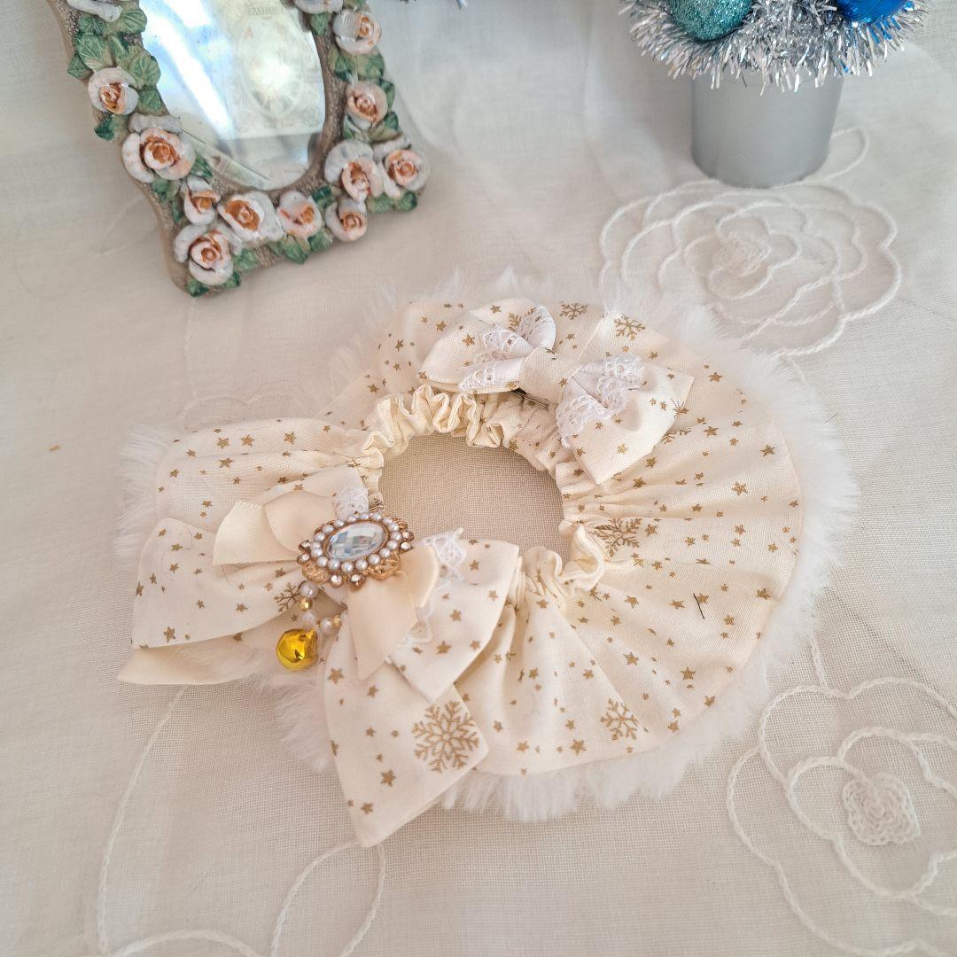 短毛シュシュ、キラキラ星わんちゃん猫ちゃん用