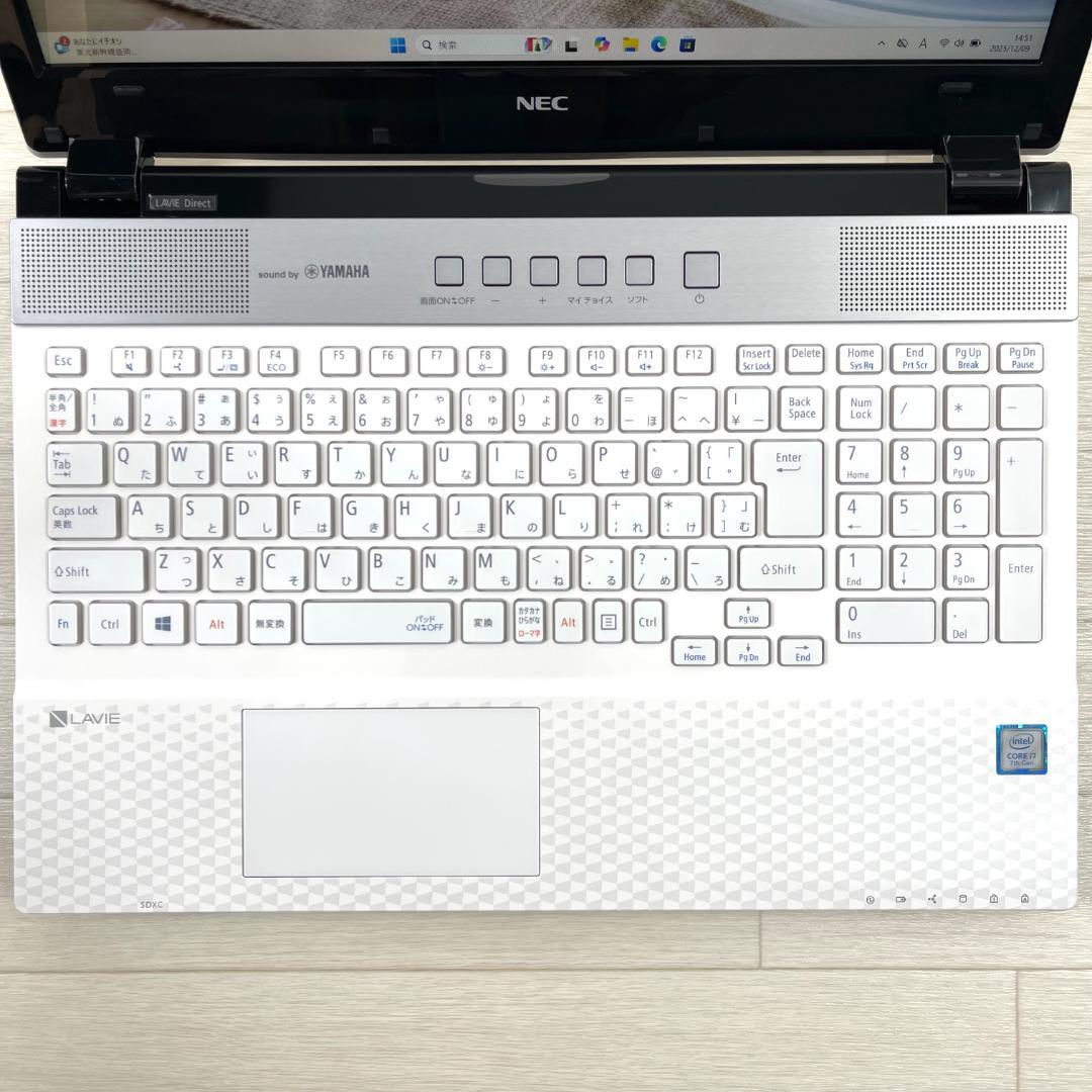 NEC LAVIE i7 SSD＋HDD メモリ16 タッチパネル ノートPC.