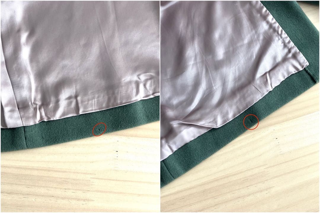 leur logette タスマニア ウールコート 1 M モスグリーン