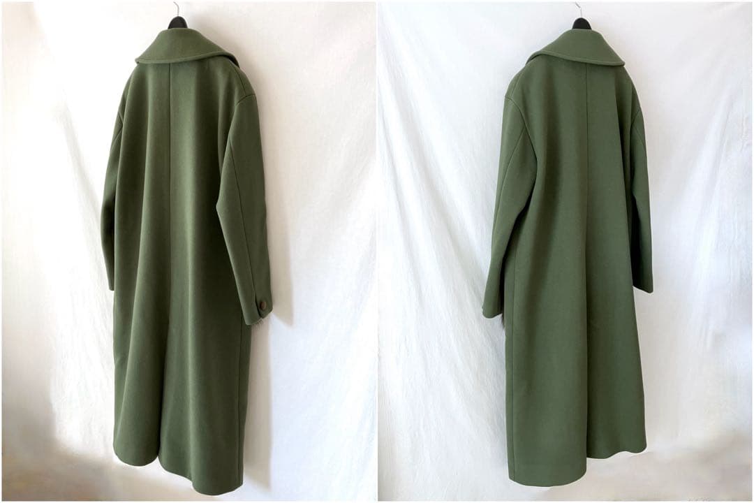 leur logette タスマニア ウールコート 1 M モスグリーン