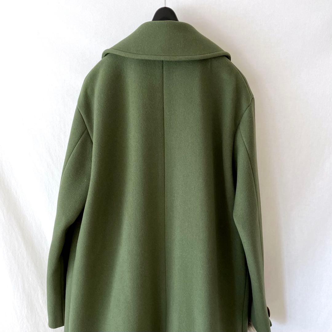 leur logette タスマニア ウールコート 1 M モスグリーン
