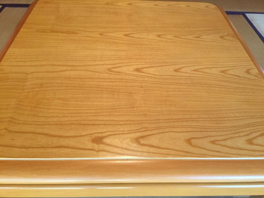 【美品】コイズミ 家具調コタツ ナチュラル木製 正方形 つぎ脚付き 600W