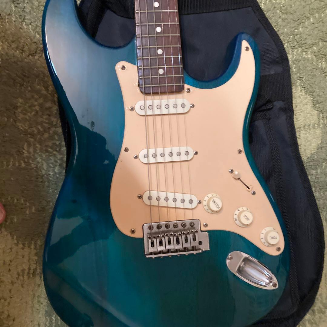 Barclay エレキギター 青 ストラトキャスタータイプ