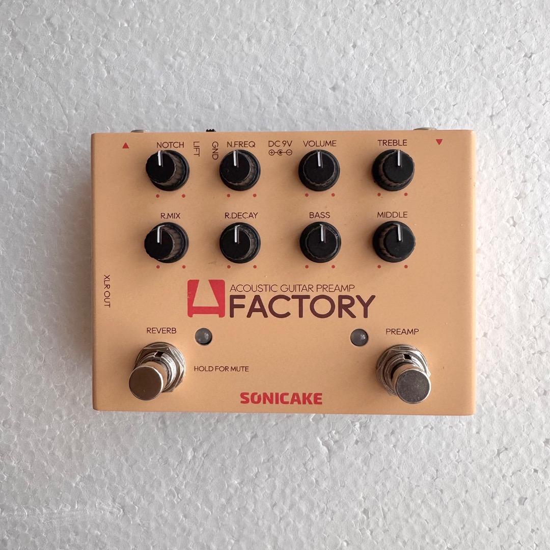 SONICAKE プリアンプ＆リバーブ アコギ エフェクター A Factory