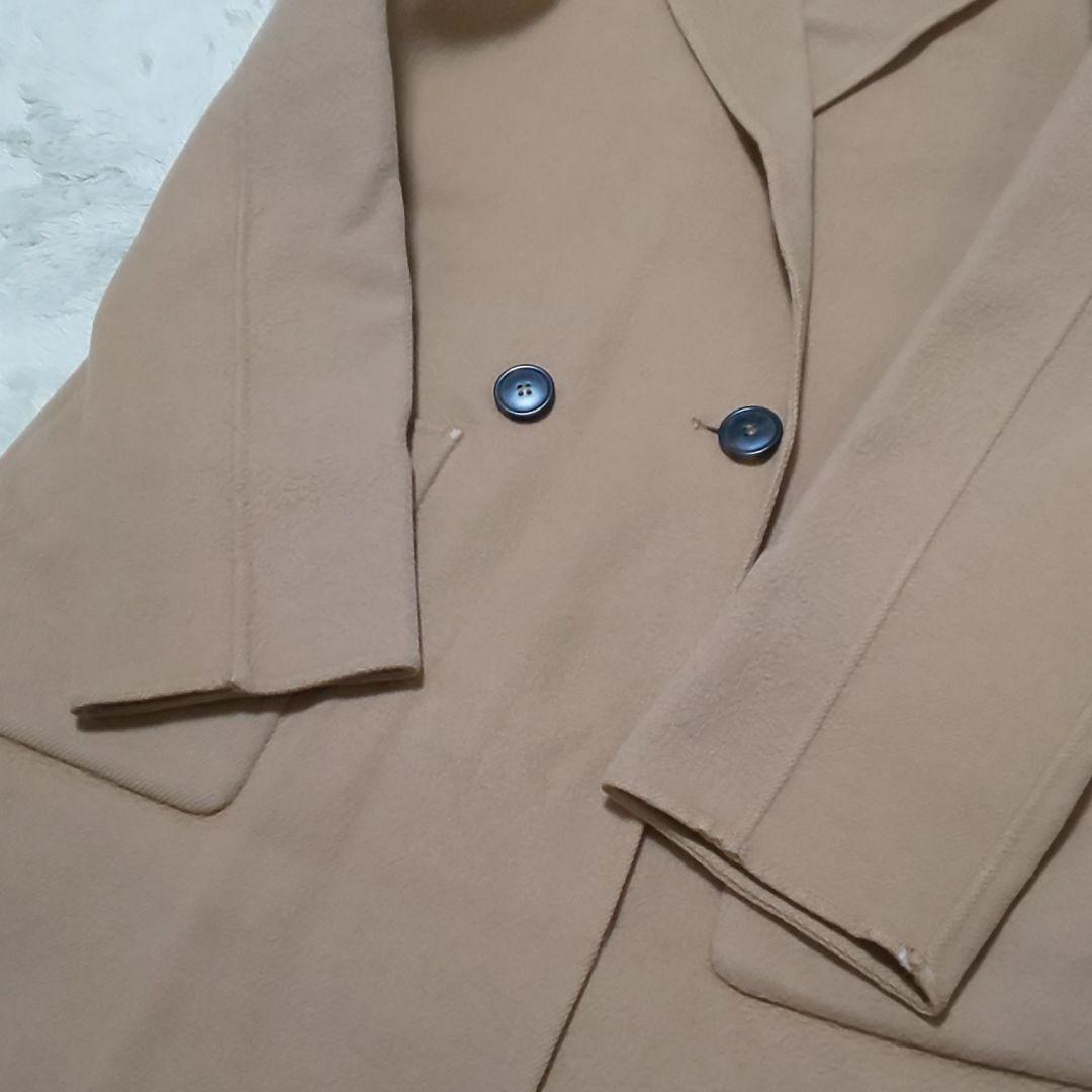 【美品】Theory キャメル カシミヤ混チェスターコート ウールコート