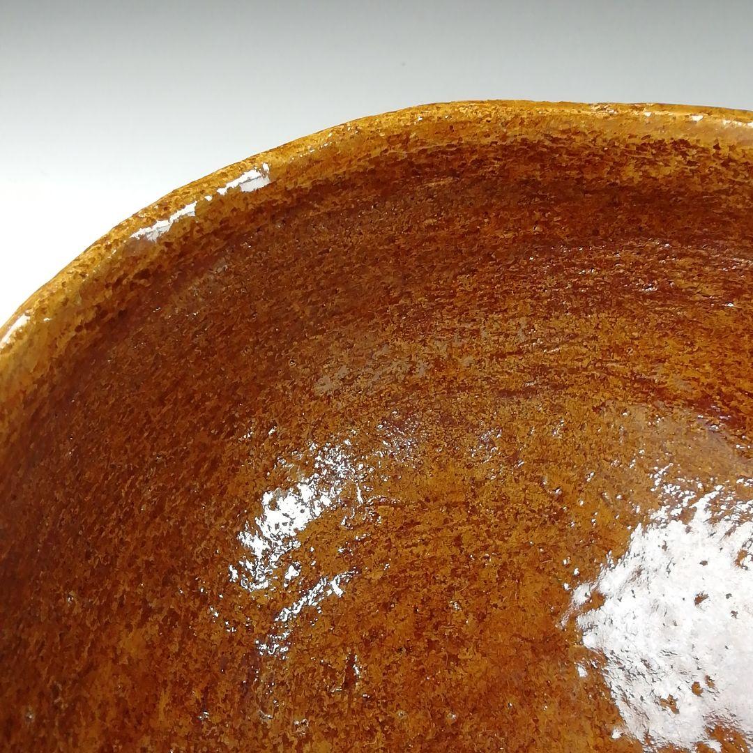 Ｔ１１６　茶碗　『大樋焼』『春日山窯　開発文明』　共箱　抹茶碗　茶道具