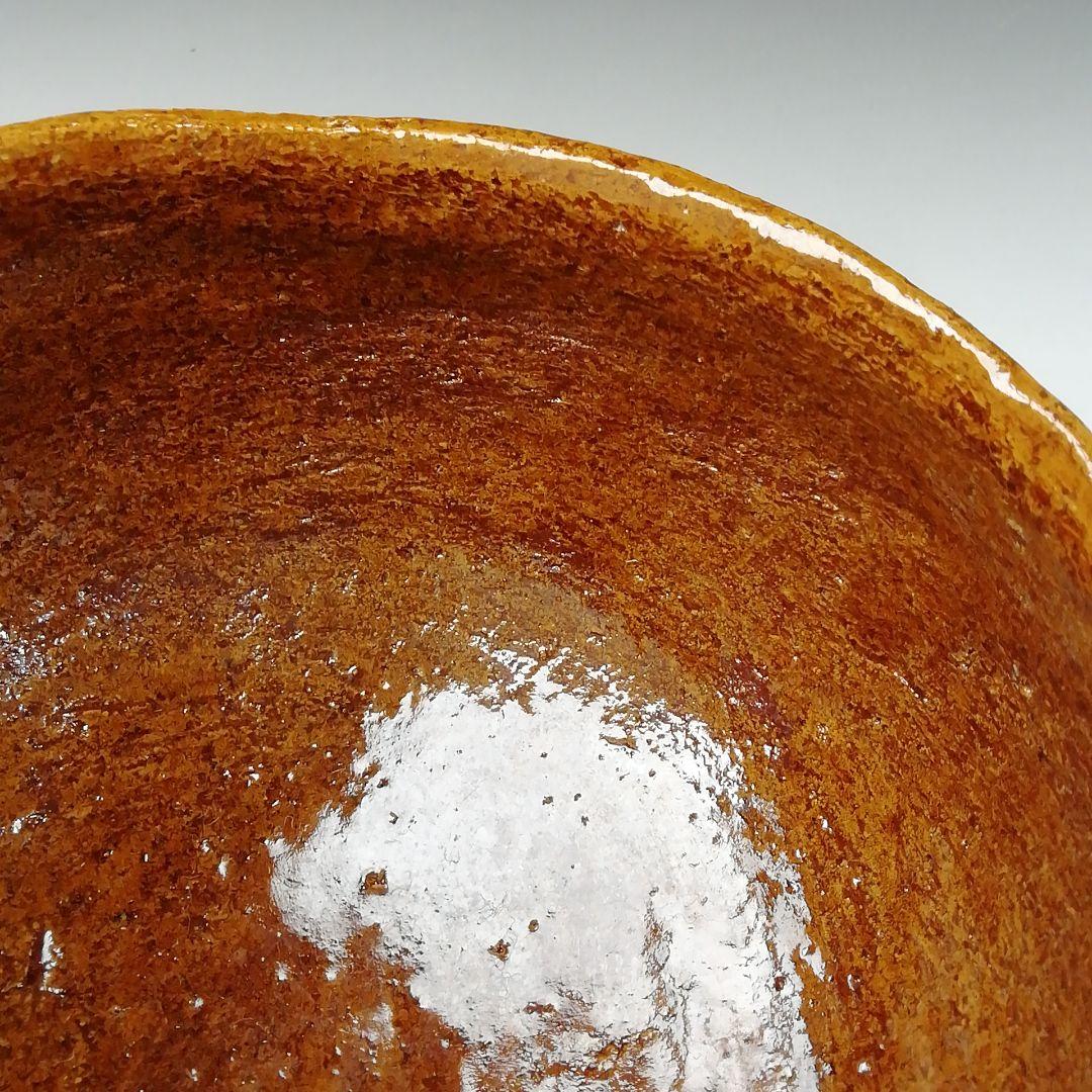 Ｔ１１６　茶碗　『大樋焼』『春日山窯　開発文明』　共箱　抹茶碗　茶道具