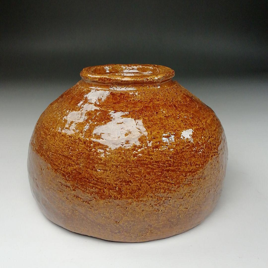 Ｔ１１６　茶碗　『大樋焼』『春日山窯　開発文明』　共箱　抹茶碗　茶道具