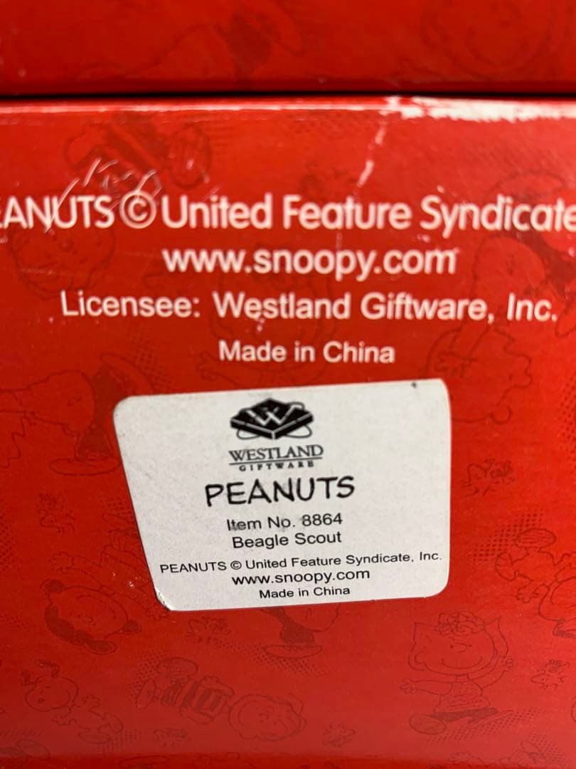 スヌーピー snoopy WESTLAND ヴィンテージ　陶器　フィギュア　3体