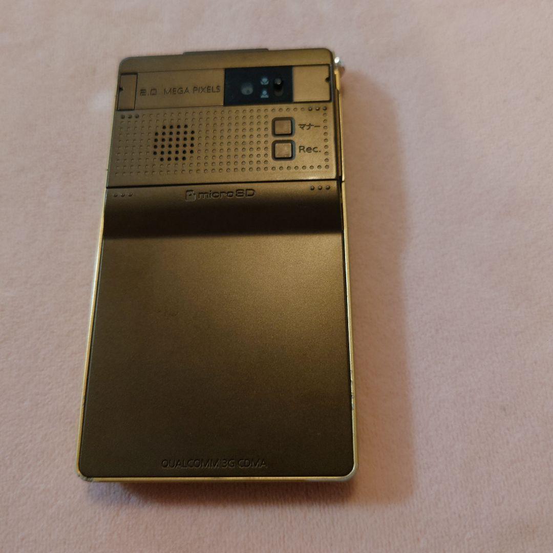 美品 W55T au ゴールド