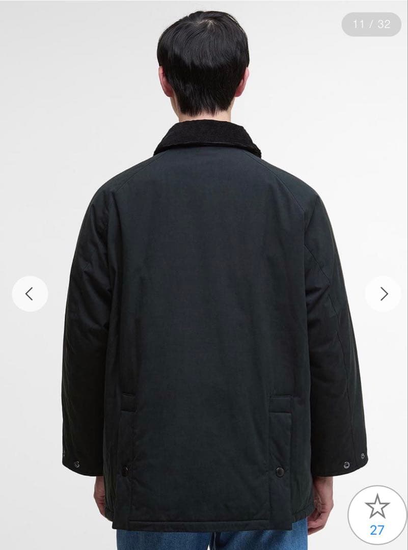 BARBOUR バブアー 【BEDALE ビデイル】中綿ジャケット ピーチスキン