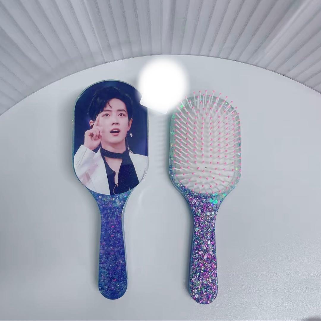 肖戦 超大レジンエアークッション付きヘアブラシ　12点セット❣️確認用0109