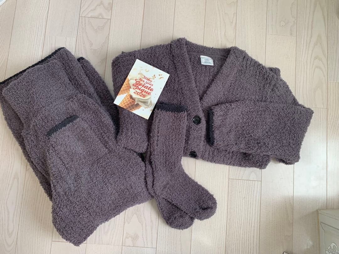 ジェラートピケ2026年福袋ルームウェア上下　靴下3点セット！新品未使用