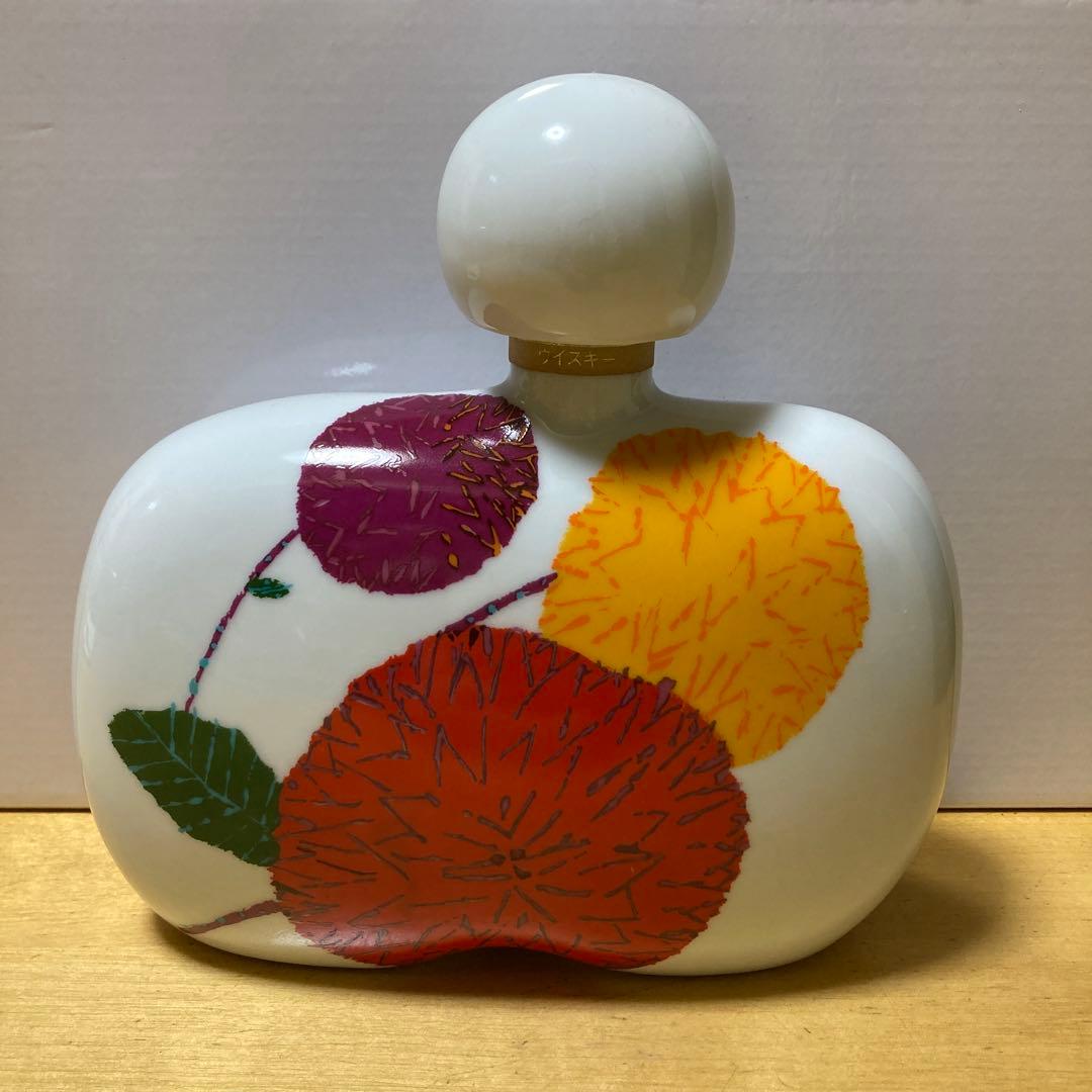 サントリーウイスキー エクセレンス 花の万博記念ボトル　ダリアデザイン