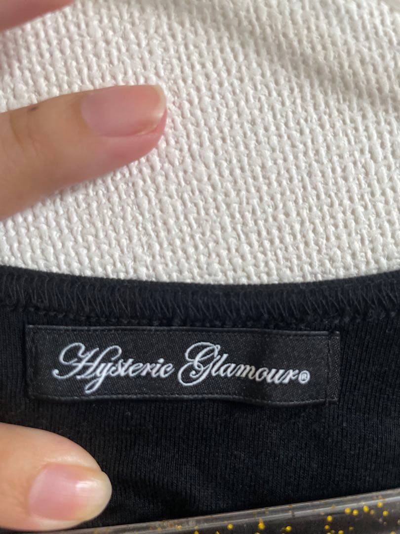 ヒステリックグラマー　スカルベリー　レースタンクトップ　黒