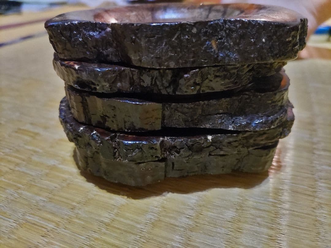 ホソマ様　茶托 菊花木５枚　他２点のお纏め価格