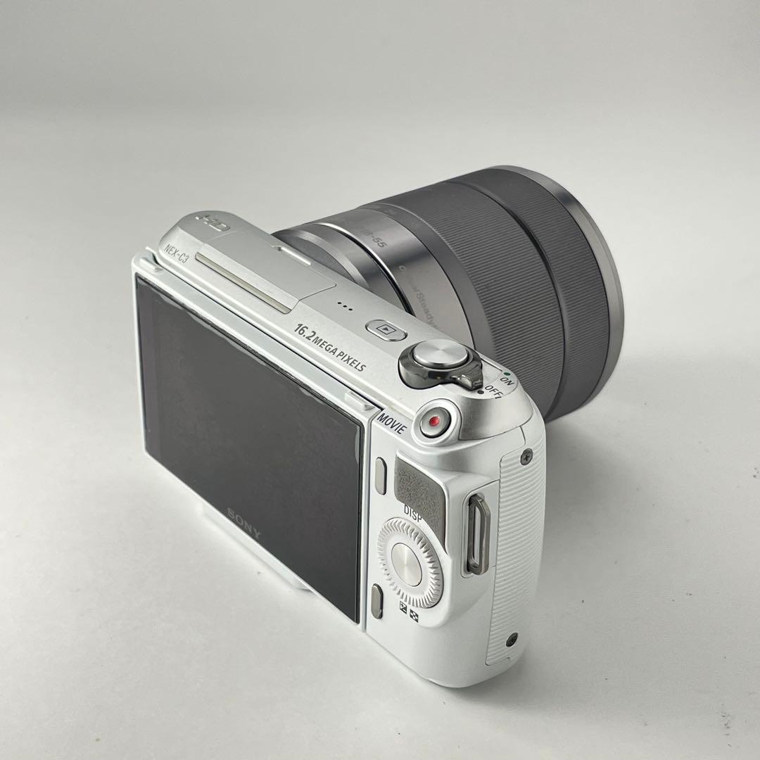 【国際版・返品保証】Sony NEX-C3 ホワイト レンズキット