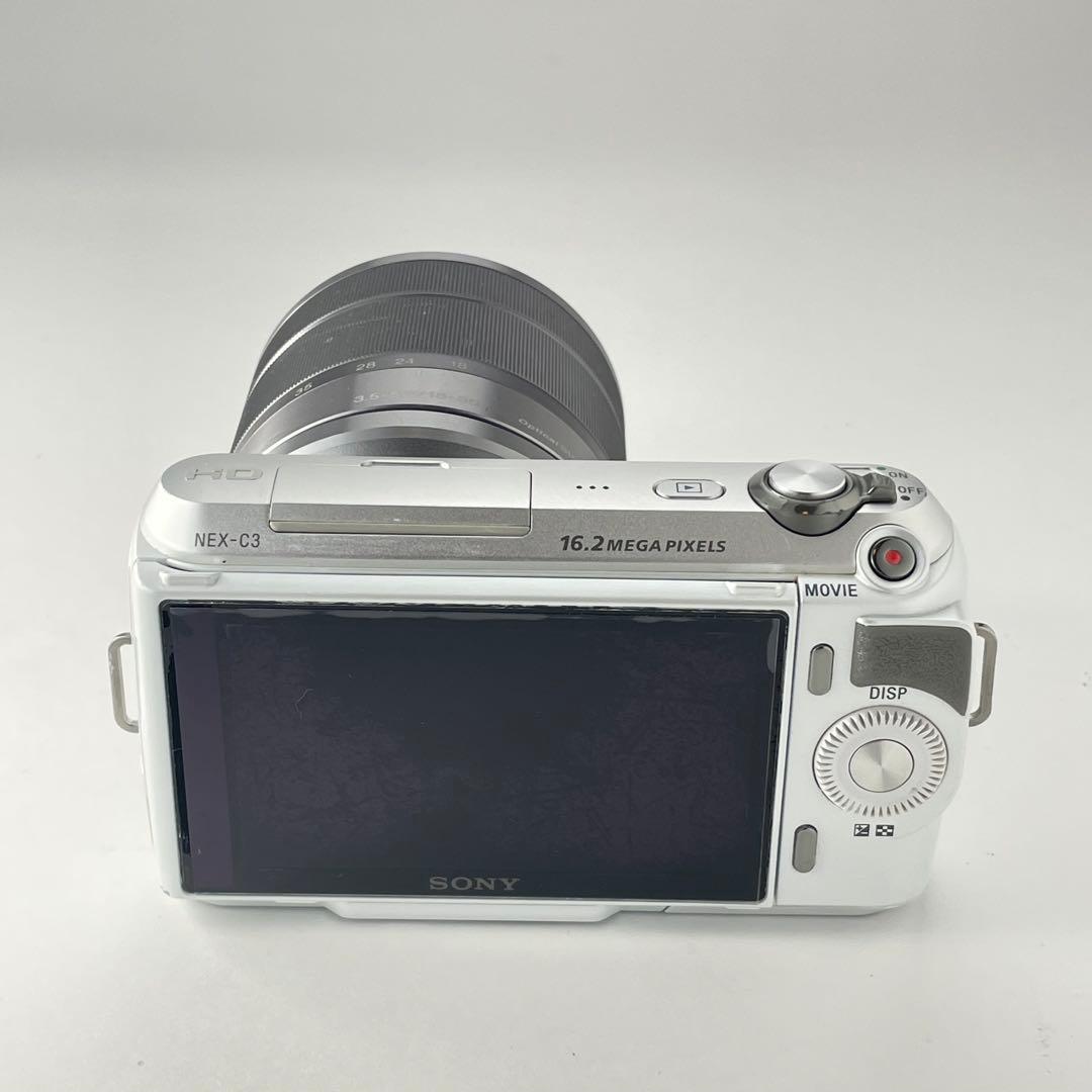 【国際版・返品保証】Sony NEX-C3 ホワイト レンズキット