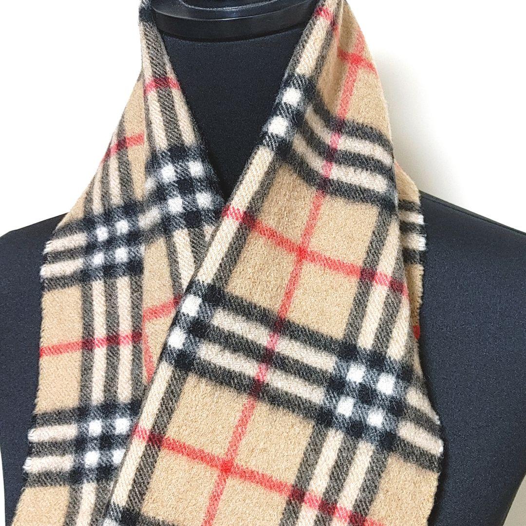 美品Burberrys カシミヤ100% マフラー　ノバチェック　イングランド製