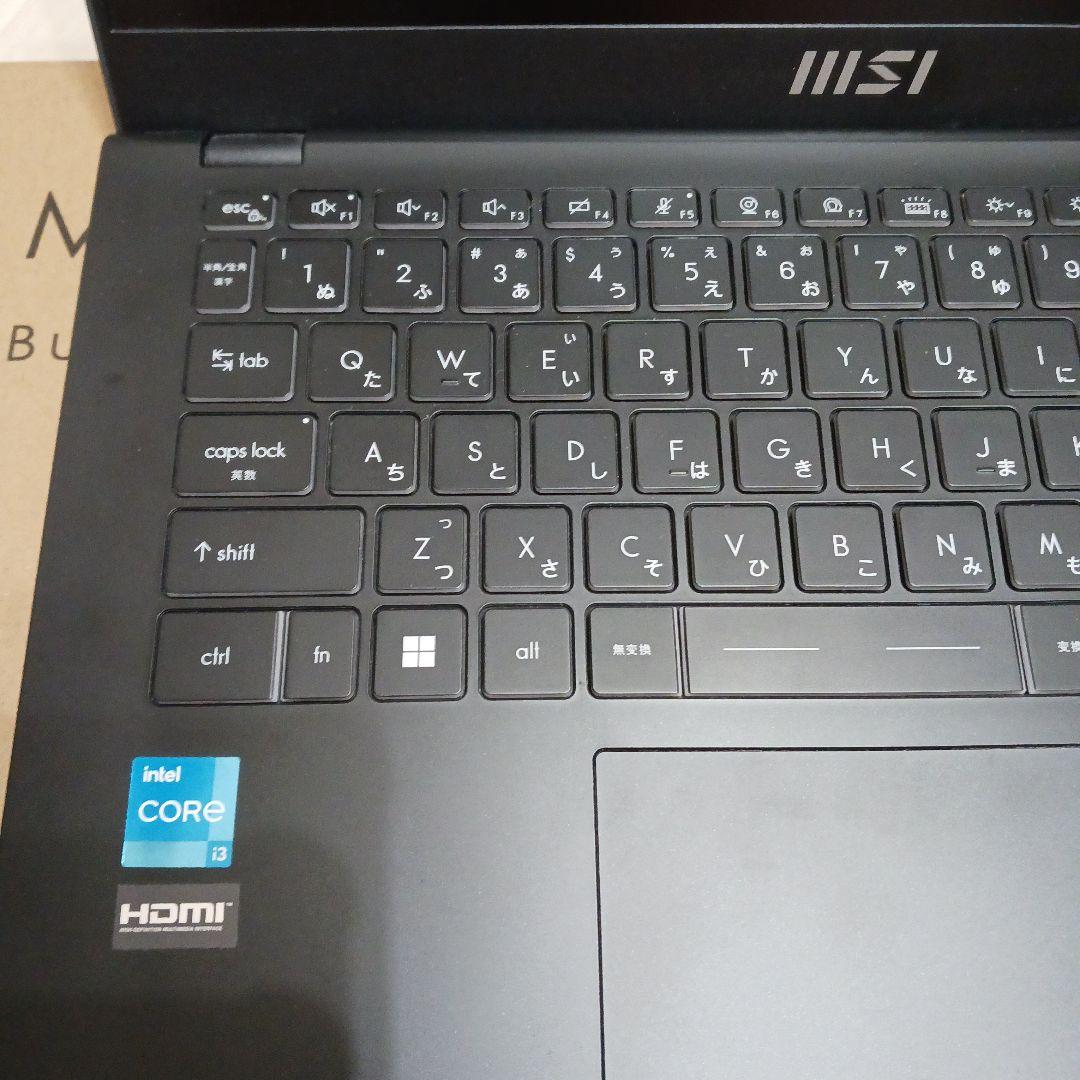 MSI ノートパソコン 14型 中古 難有り 黒