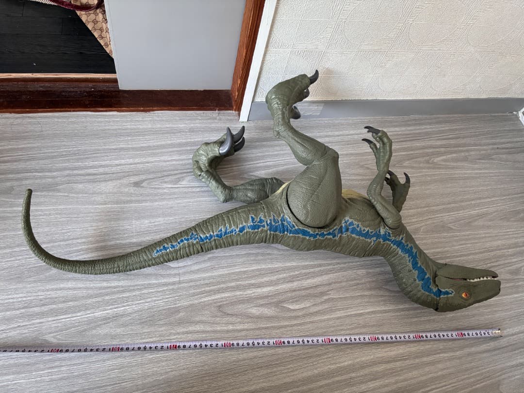 ジュラシックワールドジュラシックパークブルー恐竜フィギュア90cm以上