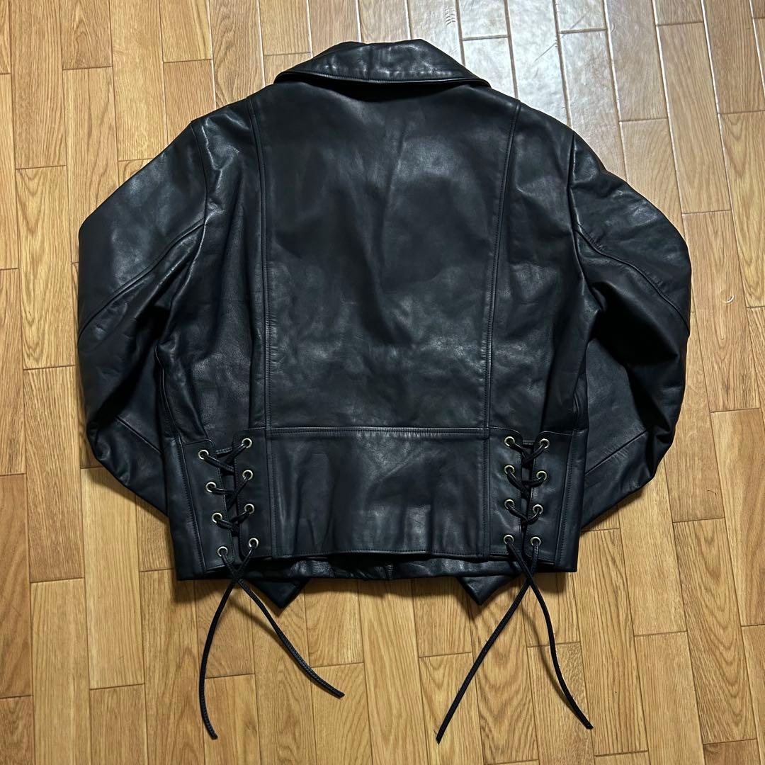 極美品✨アニエスベースペシャル ダブル レザージャケット カウレザー 2 M相当