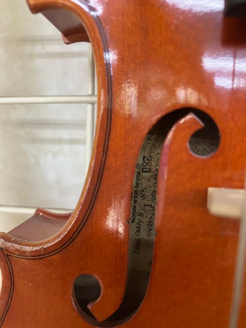 スズキヴァイオリン1/8 身長　cm位のお子様練習用