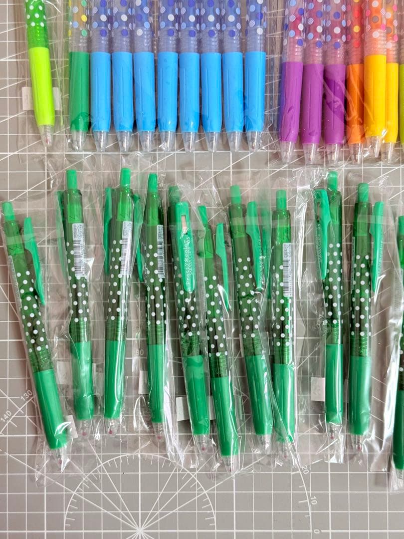 ゼブラ ボールペン 0.5 水玉柄 59本まとめ売り 未使用／中古 混在