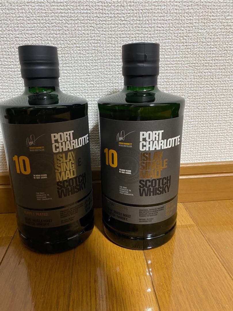 ポートシャーロット 10年 シングルモルトウイスキー 700ml 2本セット