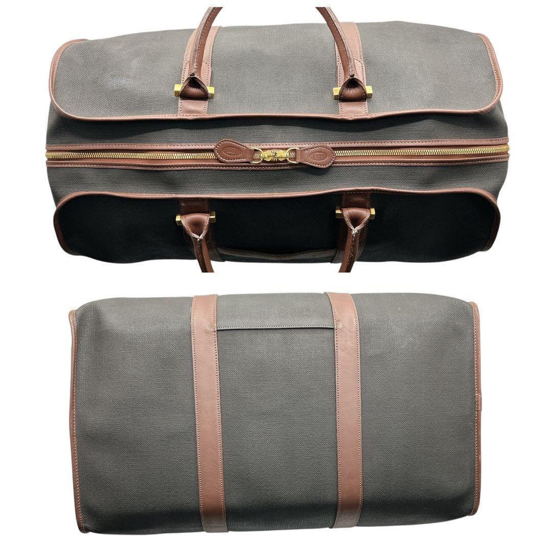 dunhill PVC×レザーボストンバッグ 大容量旅行 50cm英国クラシック