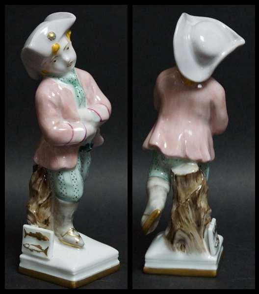 ベルリン王立磁器製陶所 KPM 手描きフィギュリン少年紳士人形 西洋美術★美品★