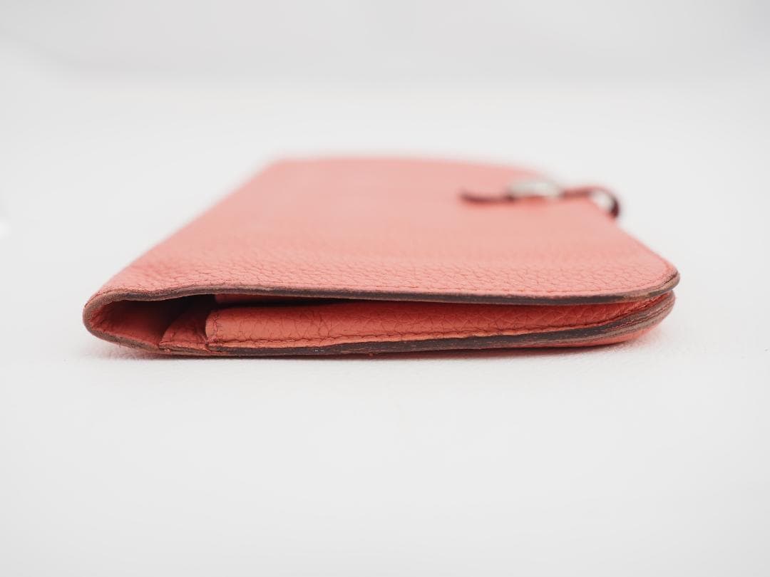 セール　2016年　HERMES エルメス ドゴンGM 財布 二つ折り ピンク