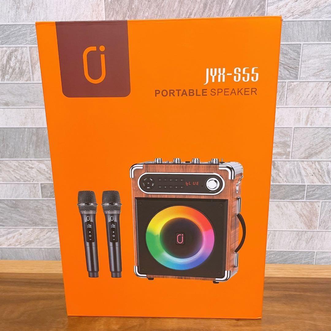 カラオケ スピーカーセット ワイヤレスマイク2本 スピーカー Bluetooth