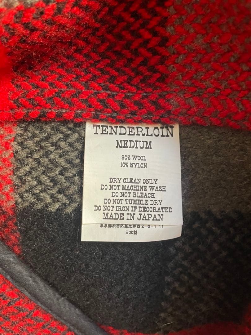 美品　tenderloin バッファロー ブロックチェック　ジャケット M