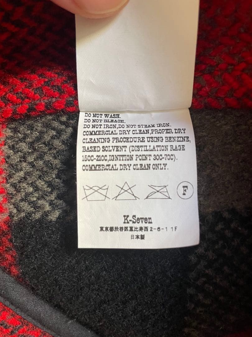 美品　tenderloin バッファロー ブロックチェック　ジャケット M