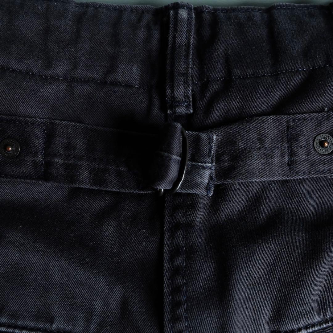 GANRYU コムデギャルソン サルエル　チノパン　ネイビー S